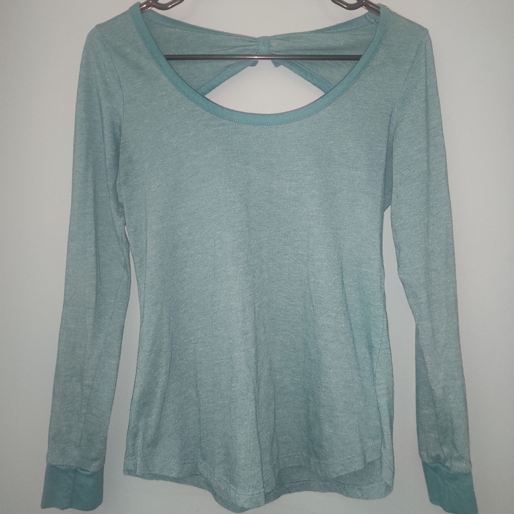 Women's Teal Long Sleeve Top